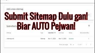 CARA SUBMIT SITEMAP KE WEBMASTER ATAU GOOGLE SEARCH CONSOLE