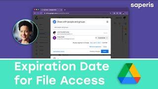 How to Set an Expiration Date for File Access in Google Drive - Update!