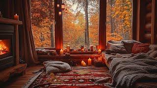 Relaxing Piano Music For Rainy Days With Cozy Fireplace Atmosphere