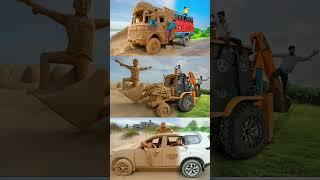 "Crazy XYZ ki Truck aur A1 Adventure ki JCB Bani Mitti Se" #jcb #truck #mitti #shortsvideo