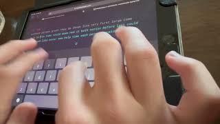 Fastest Tablet Typing with handcam this time