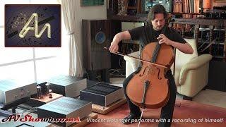 Vincent Belanger performs accompanied by himself,  Pure Cello will be ready for fall 2016