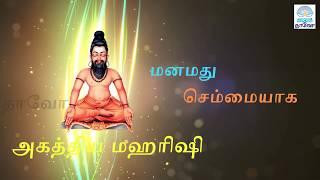 மனமது செம்மையாக பாடல் விளக்கம் // அகத்திய மஹரிஷி   // பிரம்ம ஶ்ரீ தாவோ