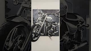 Многослойный арт "Chopper".  #лазерная #art #diy #handmade