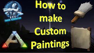 ARK Official PVE: Creating custom paintings using a paintbrush and dye