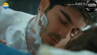 Hayat murat kiss/romantic scene on bed _