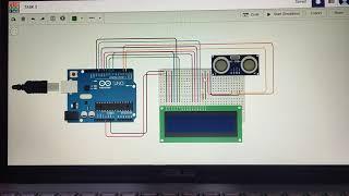 Task 3: Electronic measure tape using tinkercad by Ameir