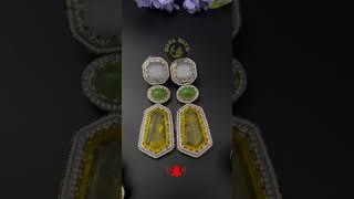 Real Doublet Statement Earrings | Indian Jewelry Collection | DivaHive USA | New Earring Design 2024