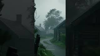Storm over the village #rainstorm #rain #viral #shorts