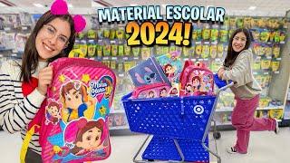 Comprando o meu material escolar 2024 - Família Maria Clara e JP