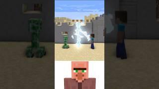 (Transformation) Minecraft Villager Oi Oi Oi meme #shorts #minecraft