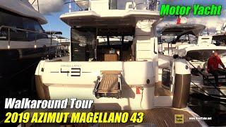 2019 Azimut Magellano 43 Yacht - Deck Interior Walkaround - Fort Lauderdale Boat Show 2018