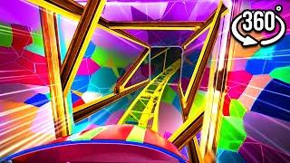 360 VR Rainbow Roller Coaster | Videos 4K | Gymnastics for the eyes