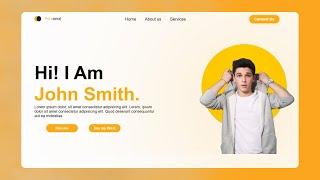 Create A Personal Portfolio Website Using HTML and CSS Only - Easy Tutorial