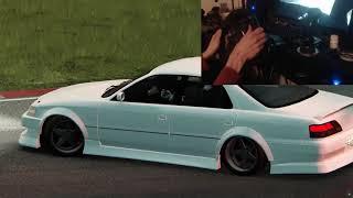 Assetto Corsa drift test w Hotas as shifter and E-break combo