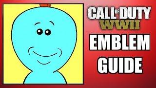 COD: WW2 - MR. MEESEEKS! - Emblem Guide (Rick & Morty!)