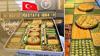 اشهر واروع حلويات حافظ  مصطفى في  اسطنبول | Best Turkish desserts in Istanbul, Turkey!