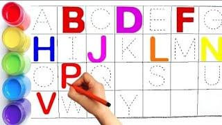 Colorful A to Z Alphabete! abcd, a for apple,b for ball, c for cat, as alphabets, phonic  l