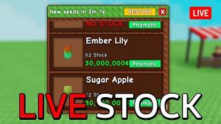 Live  | GROW A GARDEN STOCK, EGGS, WEATHER AND SEEDS 24/7!