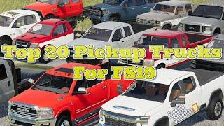 Top 20 Pickup Truck Mods | Farming Simulator 19