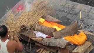 Hindu Cremations at Pashupatinath Temple in Kathmandu Nepal