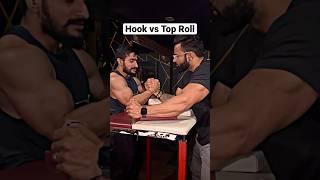 Hook vs Top-Roll  #armwrestling #strength