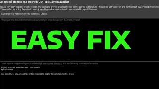 How To Fix an Unreal Process Has Crashed UE4 in Epic Games Launcher