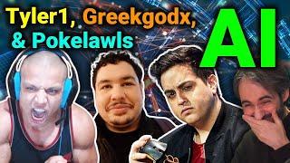  AI Tyler1, AI Pokelawls & AI GreekGodX on The Athene AI Show (Parody)