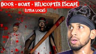 [ EXTRA LOCKS + HARD MODE + (DOOR + BOAT + HELICOPTER) ESCAPE ] | GRANNY CHAPTER 2