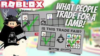 What People TRADE For *LAMB* in Adopt Me!!