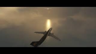 Sunset Departure Bermuda on our way to Princess Juliana in Microsoft Flight Simulator 2020