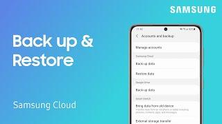 Back up and Restore Data on your Galaxy phone using Samsung Cloud | Samsung US