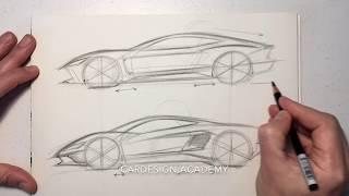 Car Design 101: Side View Proportions- Sports Cars