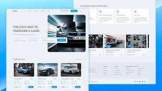 Responsive car rental website using Html CSS JavaScript | GitHub deploy