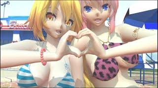 [MMD Vocaloid] Neru & Luka - Summer Time (2K 60fps)