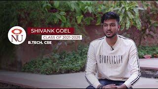 Shivank Goel's first day at NIIT University campus