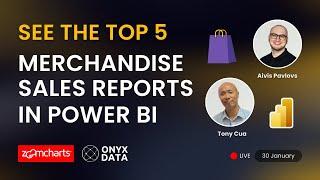 See the Top 5 Merchandise Sales Reports in Power BI 🟡