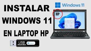 Como instalar Windows 11 en laptop hp  desde cero paso a paso (instalar desde USB) 2024