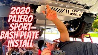 2020 Mitsubishi pajero sport 4x4 bash plate installation diy