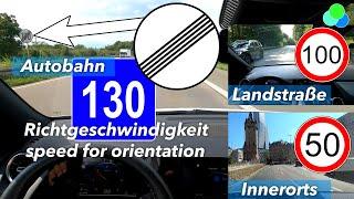 Speed ​​limit in Germany - driving school point