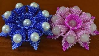 Flowers from beads.  Beadwork.  Master class