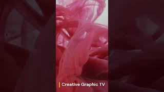 Pink Liquid Paint in Motion - Creative Graphic TV #shorts #videoviral #shortsvideo