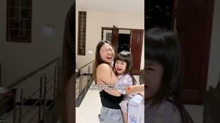 reaksi yuka-chan ketika aku & papanya pulang luar kota selama seminggu #yukachan #sad #family #vlog