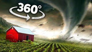 VR 360 TORNADO AND STORM SURVIVAL - Natural Disaster Up-close 360 video