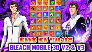 Update Reward Happy New Year Bleach Mobile 3D V2 & V3 Private Server - Free Top Up ¥28888 V3