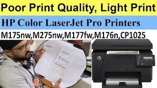 How To Fix Poor Print Quality Or Light Print Issue In HP Color LaserJet Pro Printers