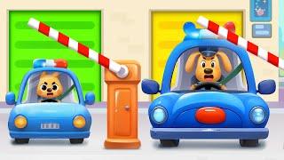 Kids' Driving Center | Jobs and Career Pretend Play | Safety Rules | Sheriff Labrador