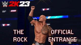 WWE 2K23 The Rock Official Entrance!