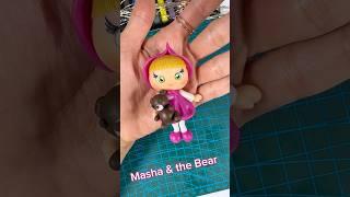 I Created a STUNNING Masha & Bear Doll Using CLAY!#diy #clay #craft #shorts #handcraft