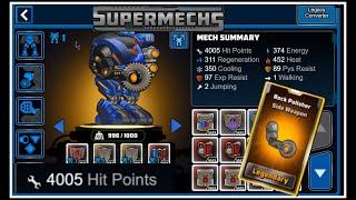 Supermechs Rock Polisher (bad build?)  4k-HP build (1v1s)